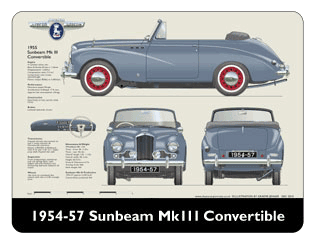 Sunbeam MkIII Convertible 1954-57 Mouse Mat